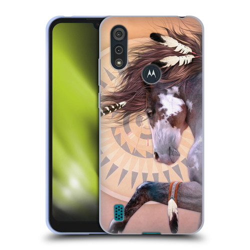 Laurie Prindle Fantasy Horse Native Spirit Soft Gel Case for Motorola Moto E6s (2020)
