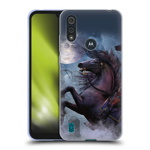 Laurie Prindle Fantasy Horse Sleepy Hollow Warrior Soft Gel Case for Motorola Moto E6s (2020)
