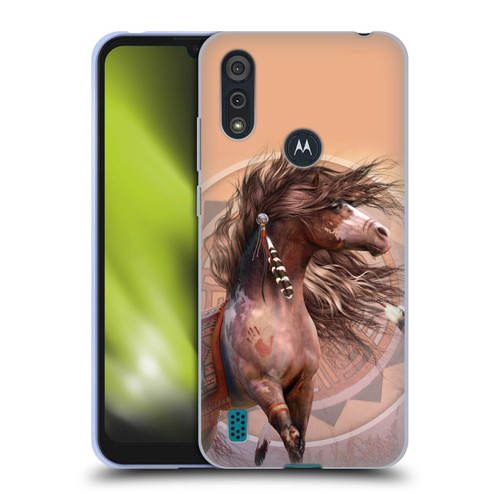 Laurie Prindle Fantasy Horse Spirit Warrior Soft Gel Case for Motorola Moto E6s (2020)