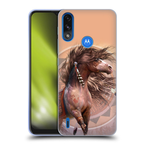 Laurie Prindle Fantasy Horse Spirit Warrior Soft Gel Case for Motorola Moto E7 Power / Moto E7i Power