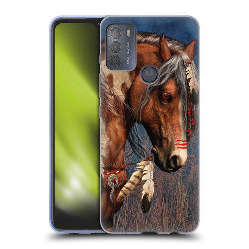Laurie Prindle Fantasy Horse Native American War Pony Soft Gel Case for Motorola Moto G50