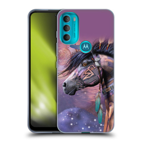 Laurie Prindle Fantasy Horse Native American Shaman Soft Gel Case for Motorola Moto G71 5G