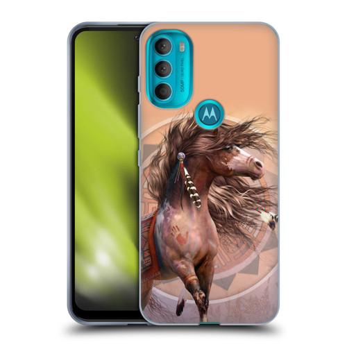 Laurie Prindle Fantasy Horse Spirit Warrior Soft Gel Case for Motorola Moto G71 5G