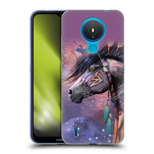 Laurie Prindle Fantasy Horse Native American Shaman Soft Gel Case for Nokia 1.4