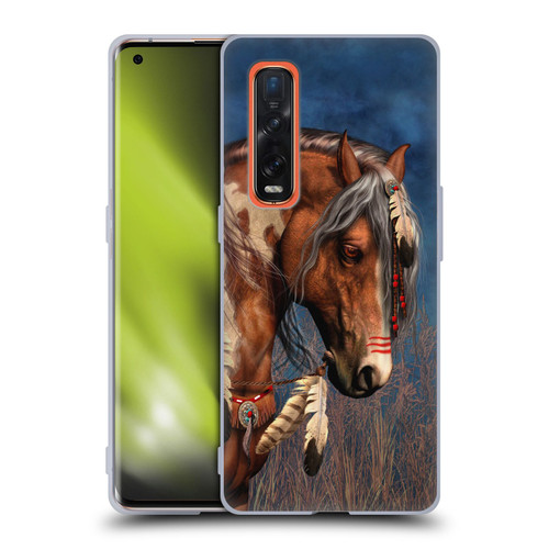 Laurie Prindle Fantasy Horse Native American War Pony Soft Gel Case for OPPO Find X2 Pro 5G