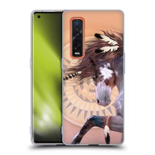Laurie Prindle Fantasy Horse Native Spirit Soft Gel Case for OPPO Find X2 Pro 5G