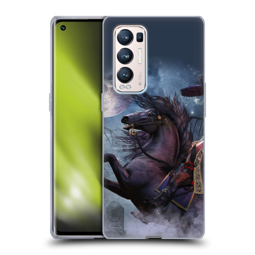 Laurie Prindle Fantasy Horse Sleepy Hollow Warrior Soft Gel Case for OPPO Find X3 Neo / Reno5 Pro+ 5G
