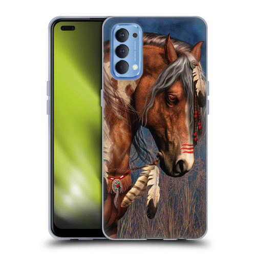Laurie Prindle Fantasy Horse Native American War Pony Soft Gel Case for OPPO Reno 4 5G