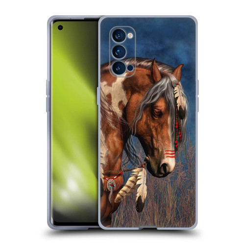 Laurie Prindle Fantasy Horse Native American War Pony Soft Gel Case for OPPO Reno 4 Pro 5G