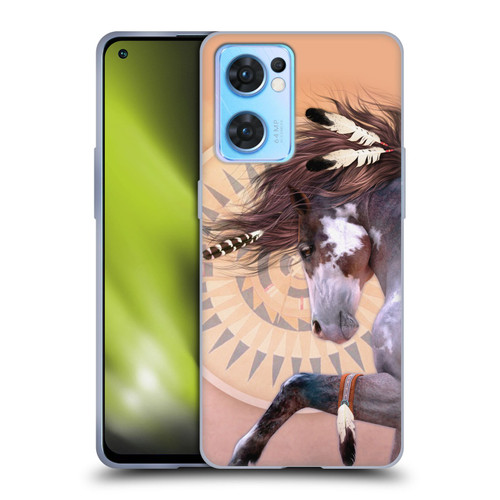 Laurie Prindle Fantasy Horse Native Spirit Soft Gel Case for OPPO Reno7 5G / Find X5 Lite