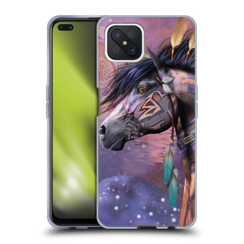 Laurie Prindle Fantasy Horse Native American Shaman Soft Gel Case for OPPO Reno4 Z 5G