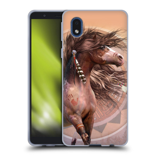 Laurie Prindle Fantasy Horse Spirit Warrior Soft Gel Case for Samsung Galaxy A01 Core (2020)