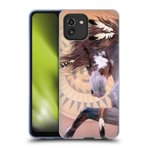 Laurie Prindle Fantasy Horse Native Spirit Soft Gel Case for Samsung Galaxy A03 (2021)