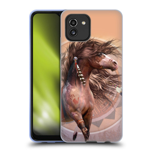 Laurie Prindle Fantasy Horse Spirit Warrior Soft Gel Case for Samsung Galaxy A03 (2021)