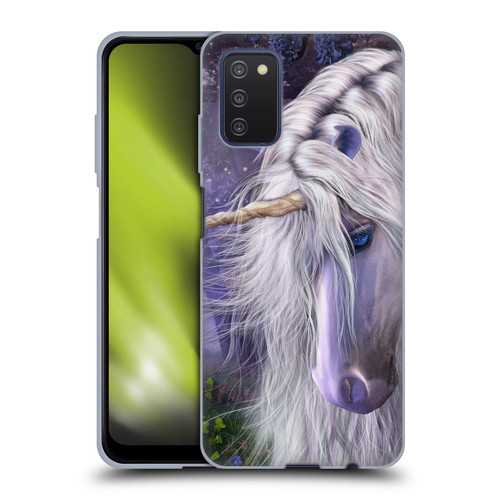 Laurie Prindle Fantasy Horse Moonlight Serenade Unicorn Soft Gel Case for Samsung Galaxy A03s (2021)