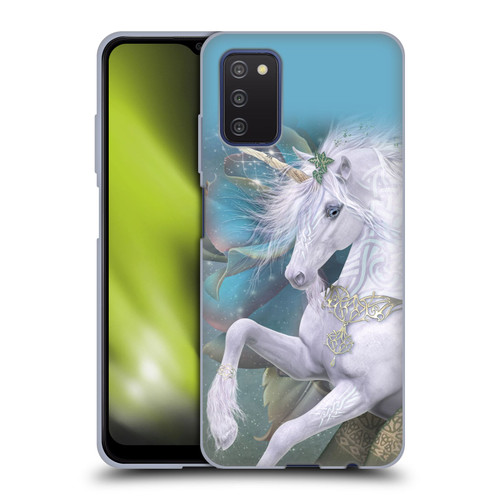Laurie Prindle Fantasy Horse Kieran Unicorn Soft Gel Case for Samsung Galaxy A03s (2021)