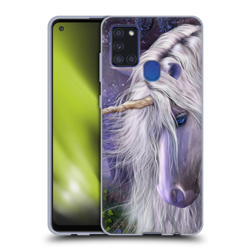 Laurie Prindle Fantasy Horse Moonlight Serenade Unicorn Soft Gel Case for Samsung Galaxy A21s (2020)
