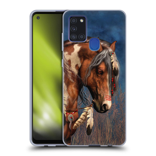 Laurie Prindle Fantasy Horse Native American War Pony Soft Gel Case for Samsung Galaxy A21s (2020)