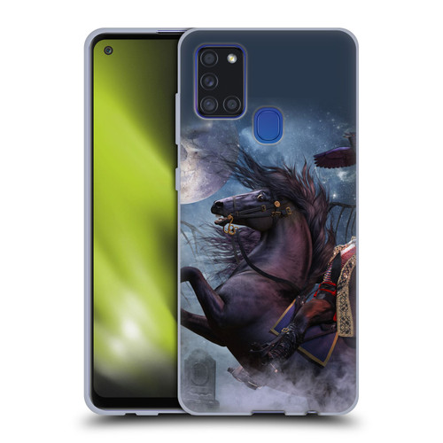 Laurie Prindle Fantasy Horse Sleepy Hollow Warrior Soft Gel Case for Samsung Galaxy A21s (2020)