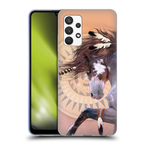 Laurie Prindle Fantasy Horse Native Spirit Soft Gel Case for Samsung Galaxy A32 (2021)