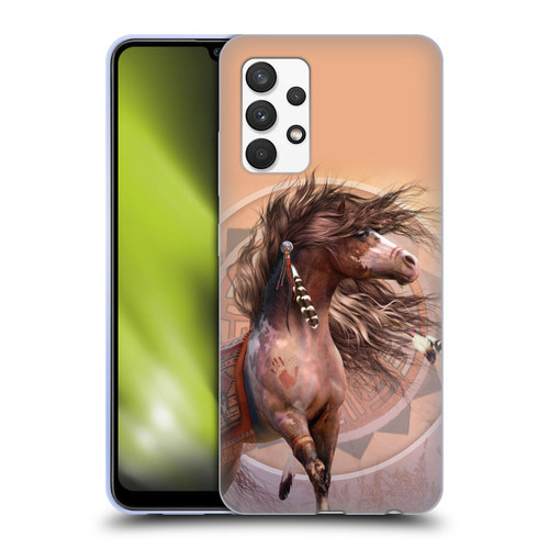 Laurie Prindle Fantasy Horse Spirit Warrior Soft Gel Case for Samsung Galaxy A32 (2021)