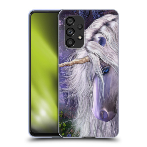 Laurie Prindle Fantasy Horse Moonlight Serenade Unicorn Soft Gel Case for Samsung Galaxy A53 5G (2022)