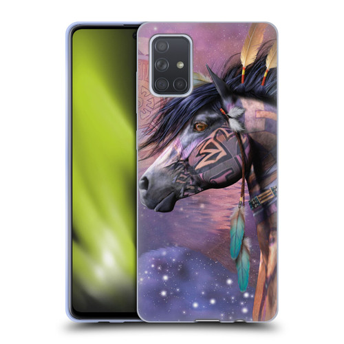 Laurie Prindle Fantasy Horse Native American Shaman Soft Gel Case for Samsung Galaxy A71 (2019)