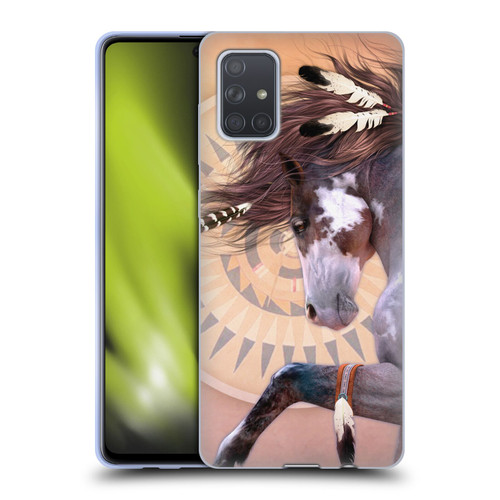 Laurie Prindle Fantasy Horse Native Spirit Soft Gel Case for Samsung Galaxy A71 (2019)