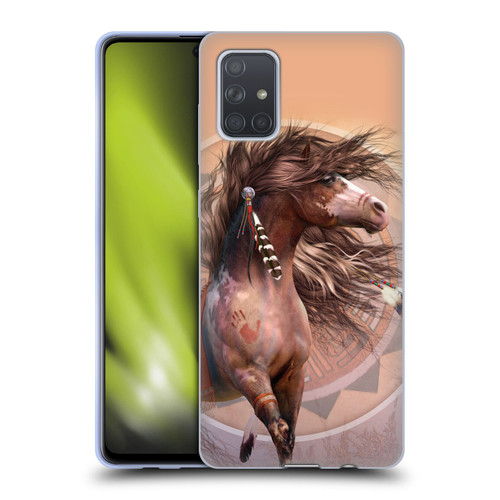 Laurie Prindle Fantasy Horse Spirit Warrior Soft Gel Case for Samsung Galaxy A71 (2019)