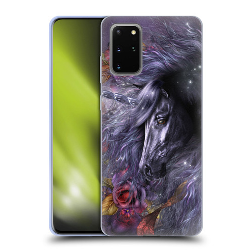 Laurie Prindle Fantasy Horse Blue Rose Unicorn Soft Gel Case for Samsung Galaxy S20+ / S20+ 5G