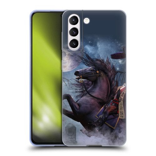 Laurie Prindle Fantasy Horse Sleepy Hollow Warrior Soft Gel Case for Samsung Galaxy S21 5G