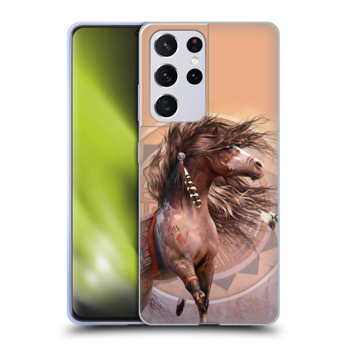 Laurie Prindle Fantasy Horse Spirit Warrior Soft Gel Case for Samsung Galaxy S21 Ultra 5G