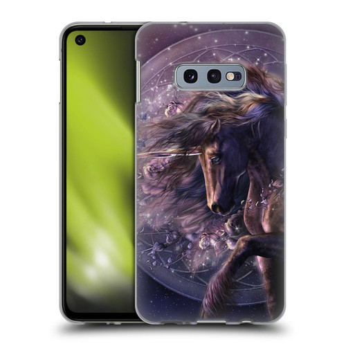 Laurie Prindle Fantasy Horse Chimera Black Rose Unicorn Soft Gel Case for Samsung Galaxy S10e