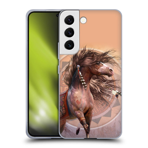 Laurie Prindle Fantasy Horse Spirit Warrior Soft Gel Case for Samsung Galaxy S22 5G