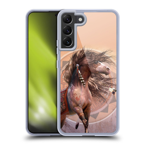 Laurie Prindle Fantasy Horse Spirit Warrior Soft Gel Case for Samsung Galaxy S22+ 5G