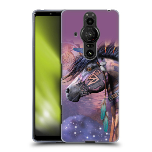 Laurie Prindle Fantasy Horse Native American Shaman Soft Gel Case for Sony Xperia Pro-I