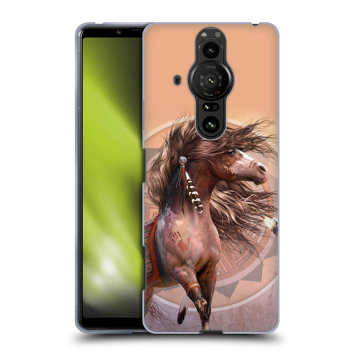 Laurie Prindle Fantasy Horse Spirit Warrior Soft Gel Case for Sony Xperia Pro-I