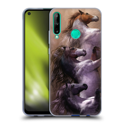 Laurie Prindle Western Stallion Run To Freedom Soft Gel Case for Huawei P40 lite E