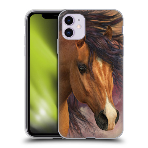 Laurie Prindle Western Stallion Flash Soft Gel Case for Apple iPhone 11