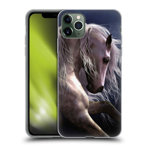 Laurie Prindle Western Stallion Night Silver Ghost II Soft Gel Case for Apple iPhone 11 Pro Max