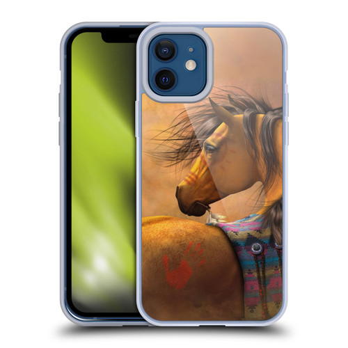 Laurie Prindle Western Stallion Kiowa Gold Soft Gel Case for Apple iPhone 12 / iPhone 12 Pro