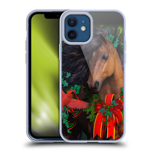 Laurie Prindle Western Stallion A Morgan Christmas Soft Gel Case for Apple iPhone 12 / iPhone 12 Pro