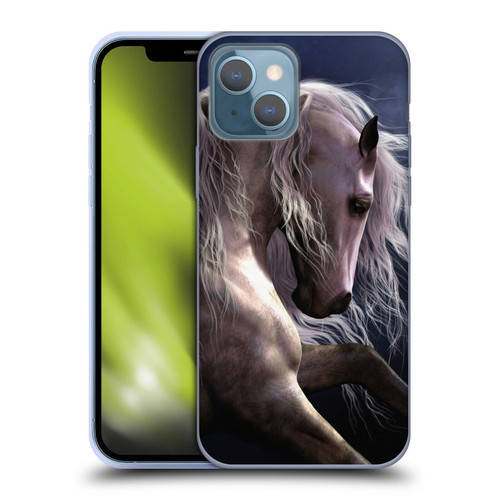Laurie Prindle Western Stallion Night Silver Ghost II Soft Gel Case for Apple iPhone 13