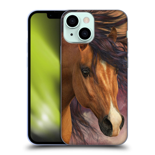 Laurie Prindle Western Stallion Flash Soft Gel Case for Apple iPhone 13 Mini