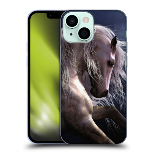 Laurie Prindle Western Stallion Night Silver Ghost II Soft Gel Case for Apple iPhone 13 Mini