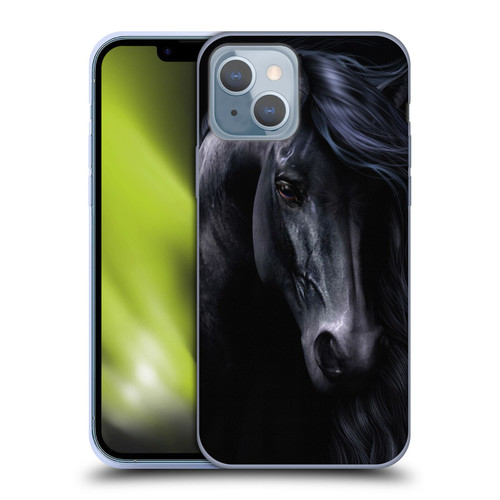 Laurie Prindle Western Stallion The Black Soft Gel Case for Apple iPhone 14