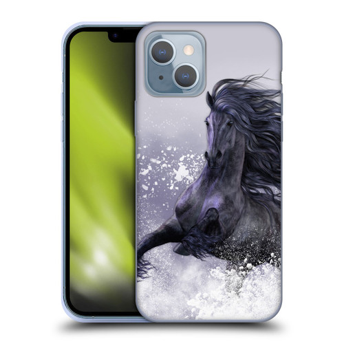 Laurie Prindle Western Stallion Winter Thunder Soft Gel Case for Apple iPhone 14