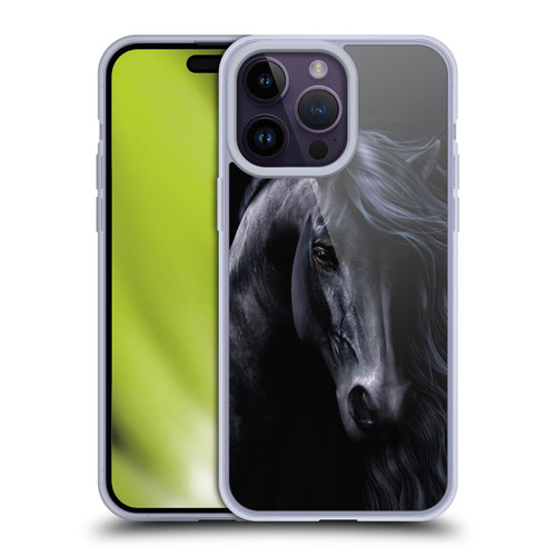 Laurie Prindle Western Stallion The Black Soft Gel Case for Apple iPhone 14 Pro Max