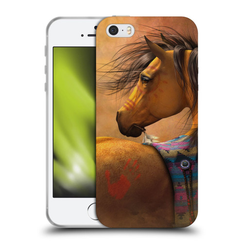 Laurie Prindle Western Stallion Kiowa Gold Soft Gel Case for Apple iPhone 5 / 5s / iPhone SE 2016