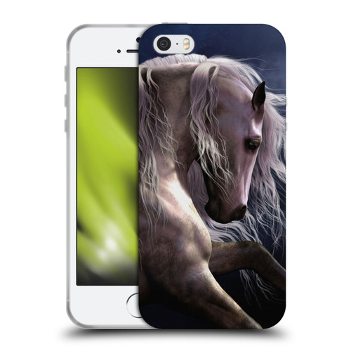 Laurie Prindle Western Stallion Night Silver Ghost II Soft Gel Case for Apple iPhone 5 / 5s / iPhone SE 2016